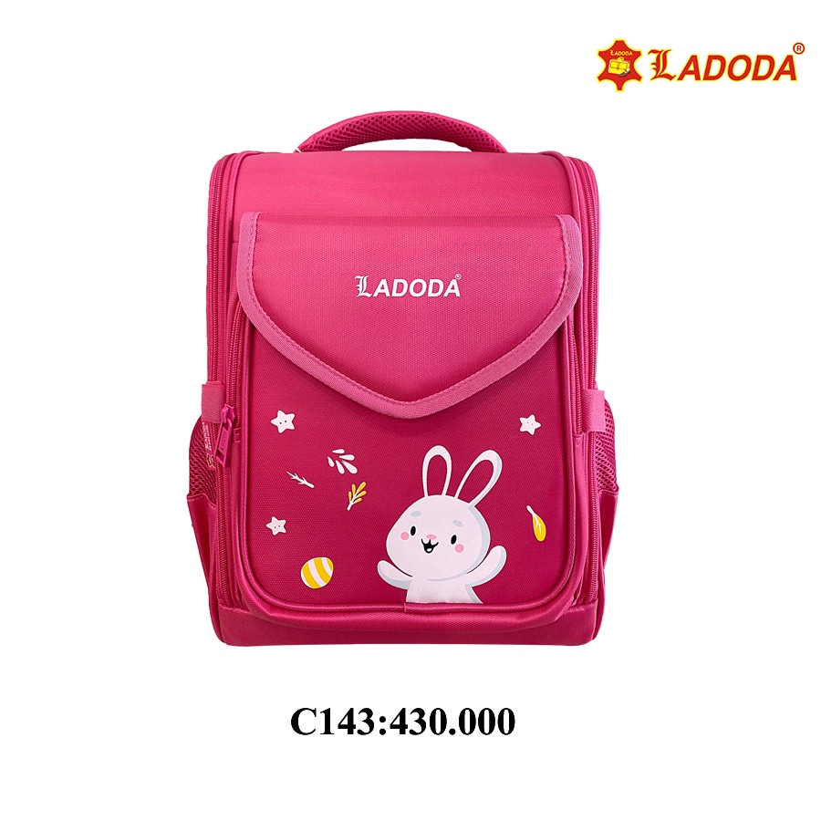 Cặp chống gù cho bé, Balo chống gù lưng cho bé trai/ gái học sinh lớp 1, 2, 3 Ladoda C143