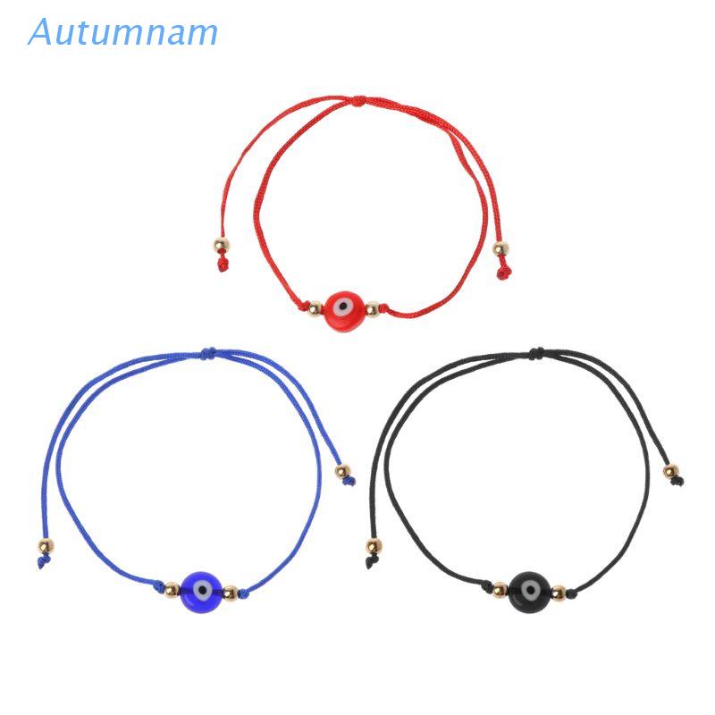 Vòng Đeo Tay Dây Bện Mặt Hình Mắt Quỷ Độc Đáo Mang Đi Du Lịch