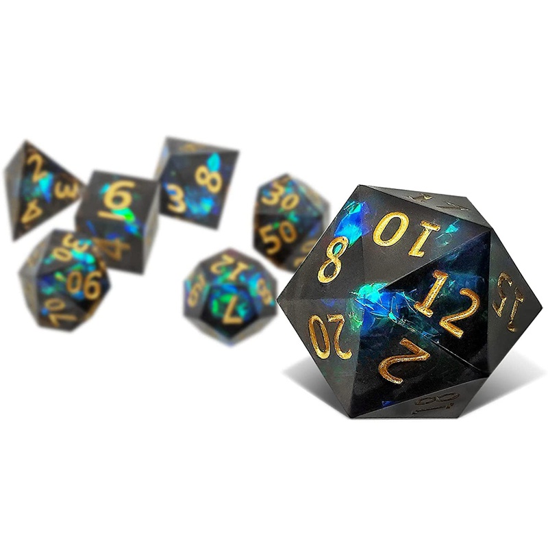 Bộ 7 Xí Ngầu Đa Diện RPG MTG Dùng Để Chơi Game D & D Pathfinder