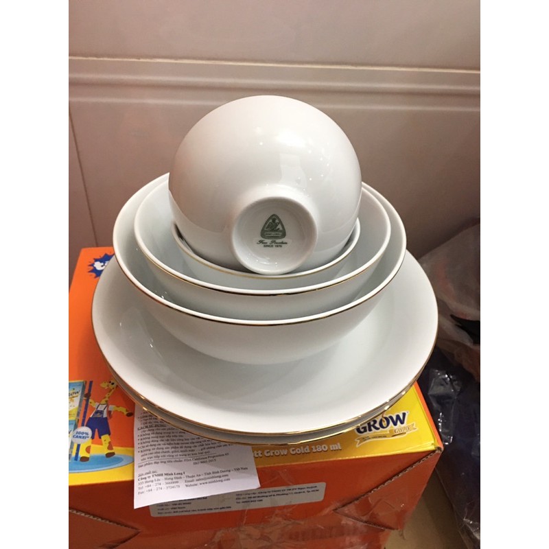 👍🧸 BỘ 6 MÓN TÔ CHÉN DĨA CAO CẤP MINH LONG 👍👍