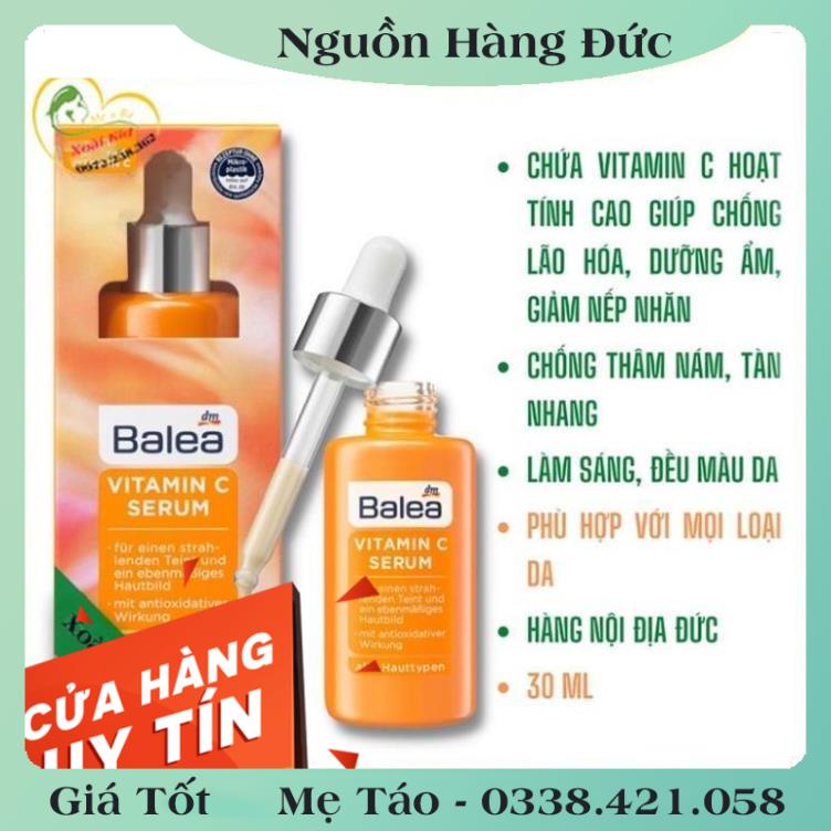 [auth] Serum Vitamin C sáng da, mờ thâm, chống lão hoá và nếp nhăn Balea Đức [ Nội địa Đức Đủ Bill] [Hot]