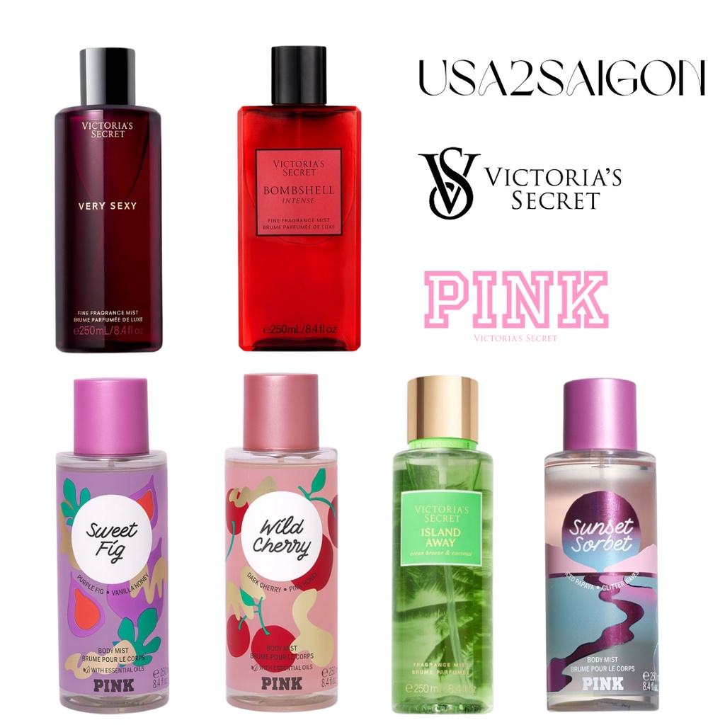 Nước hoa Xịt Thơm toàn thân Fine Fragrance Mist Very Sexy Victoria's Secret & PINK 250ml