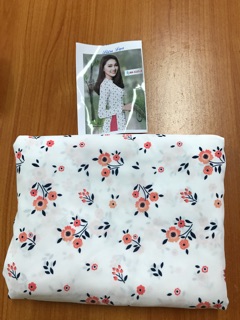 Vải áo dài hoa nhí