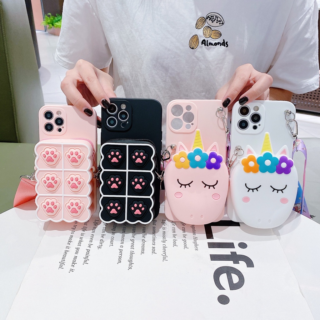 Ốp điện thoại mềm nén hình mèo kỳ lân dễ thương cho OPPO F3 F7 F5 F11 F9 F11PRO F15 F19 PRO F1 F3 PLUS