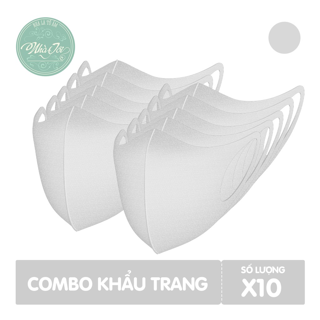 Khẩu Trang Vải Su Combo 10 Cái KTV-2 | BigBuy360 - bigbuy360.vn