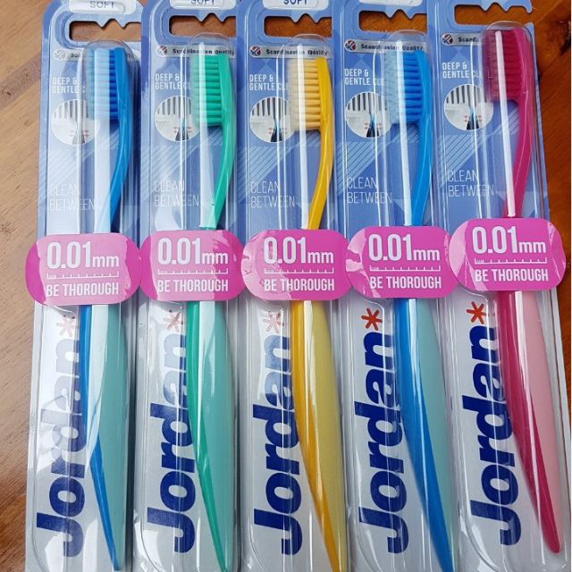 Combo 6 bàn chải Jordan không gây đau nướu răng