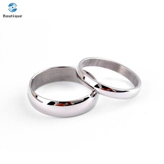 Nhẫn thép titan cổ điển cho cặp đôi