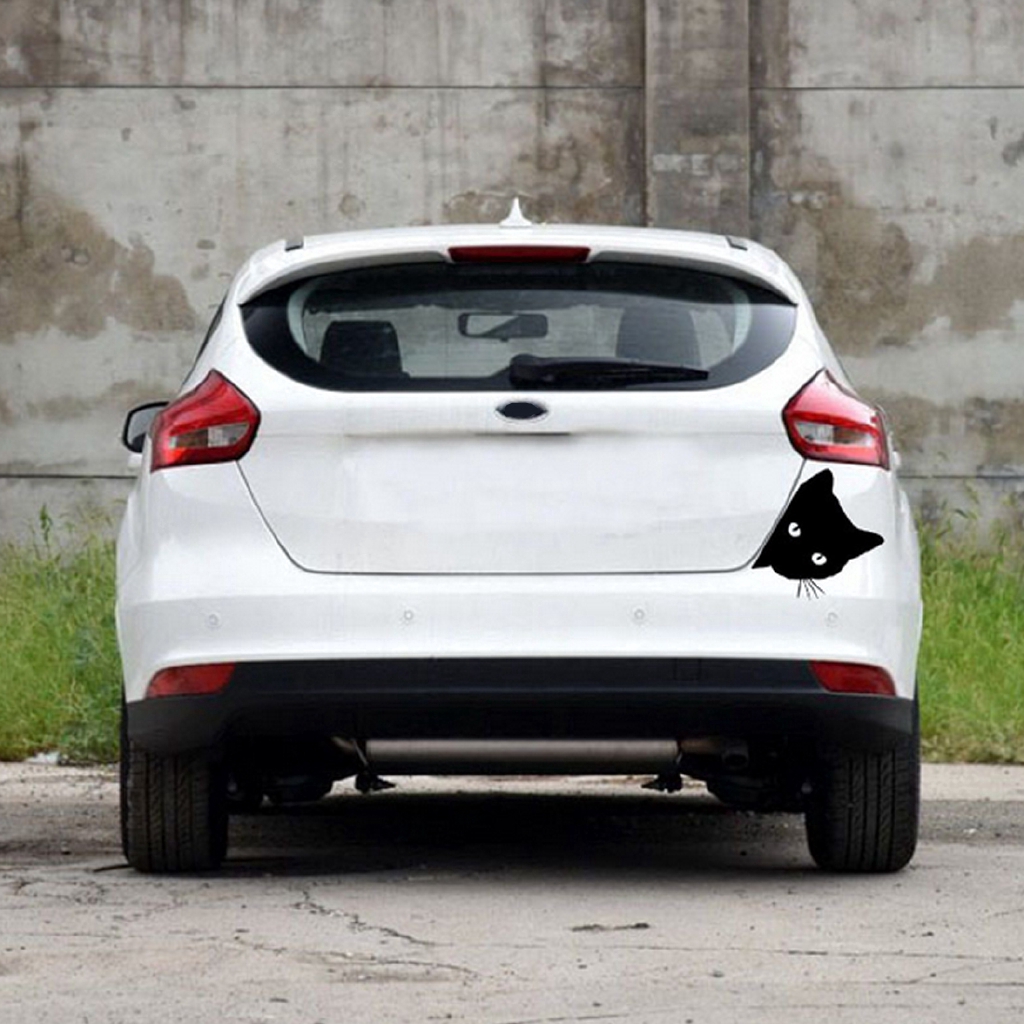 Decal DáN CửA Sổ HìNh MèO Cho Xe Hơi
