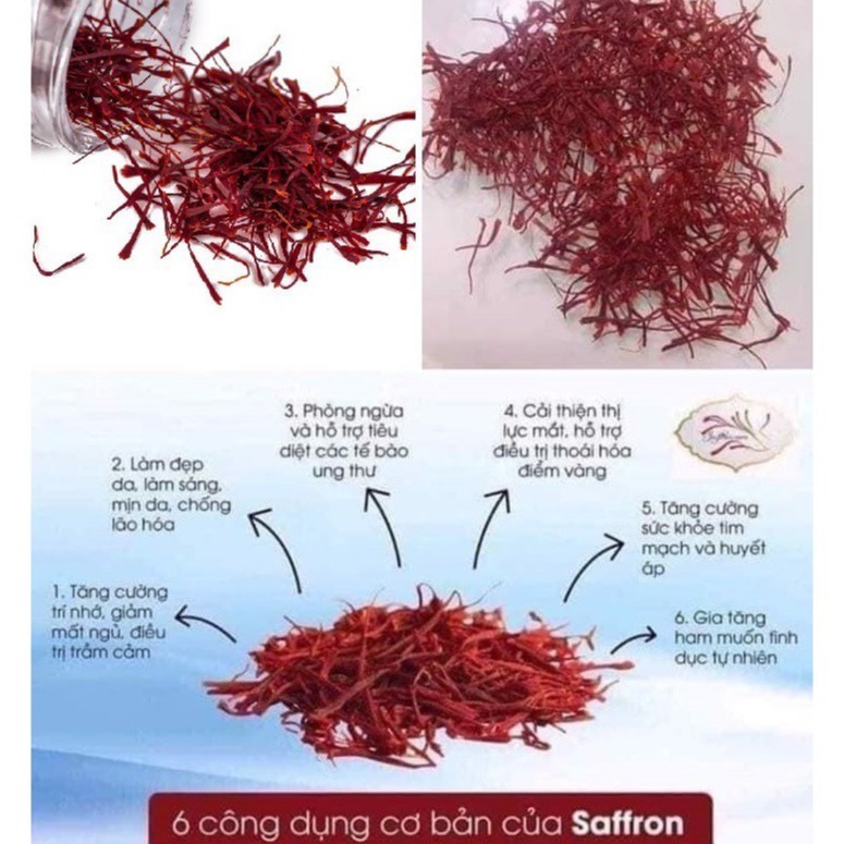 [Cao Cấp] Nhụy Hoa Nghệ Tây Saffron Salam 1Gram