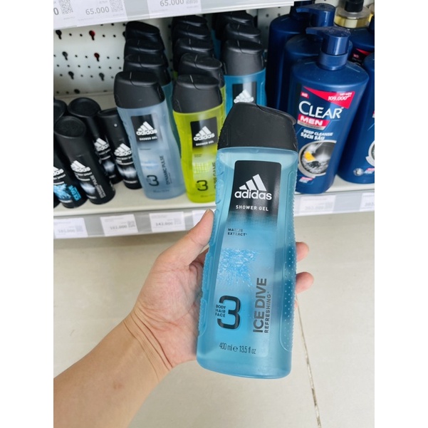 Sữa Tắm Gội Toàn Thân Nam Adidas Ice Dive 400ml