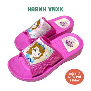 Dép Lê Bé Gái Mẫu Sofia Siêu Nhẹ, Chống Trơn Trượt, Màu Tím Siêu Dễ Thương Cao Cấp Hà Anh VNXK