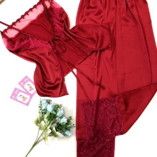 sét bộ dài lụa 2 dây