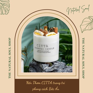 ♥️ <Hàng Chính Hãng> ♥️ Nến Thơm CITTA trang trí phong cách Bắc Âu decor hoa khô thảo mộc - Natural Soul