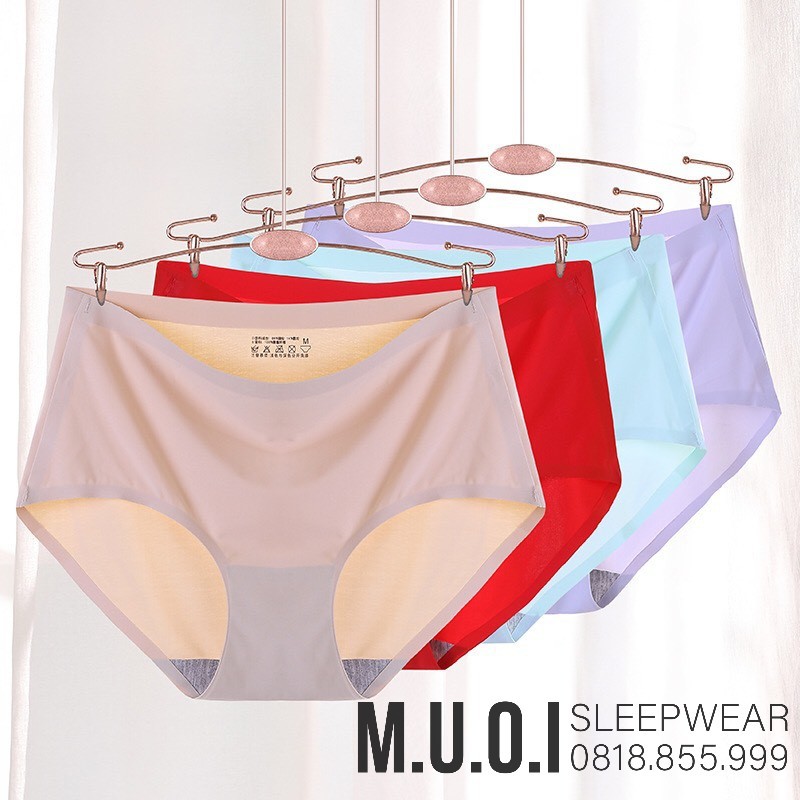  Quần lót nữ thun lạnh đúc su không đường may mặc trong váy QL03 - MUỐI SLEEPWEAR