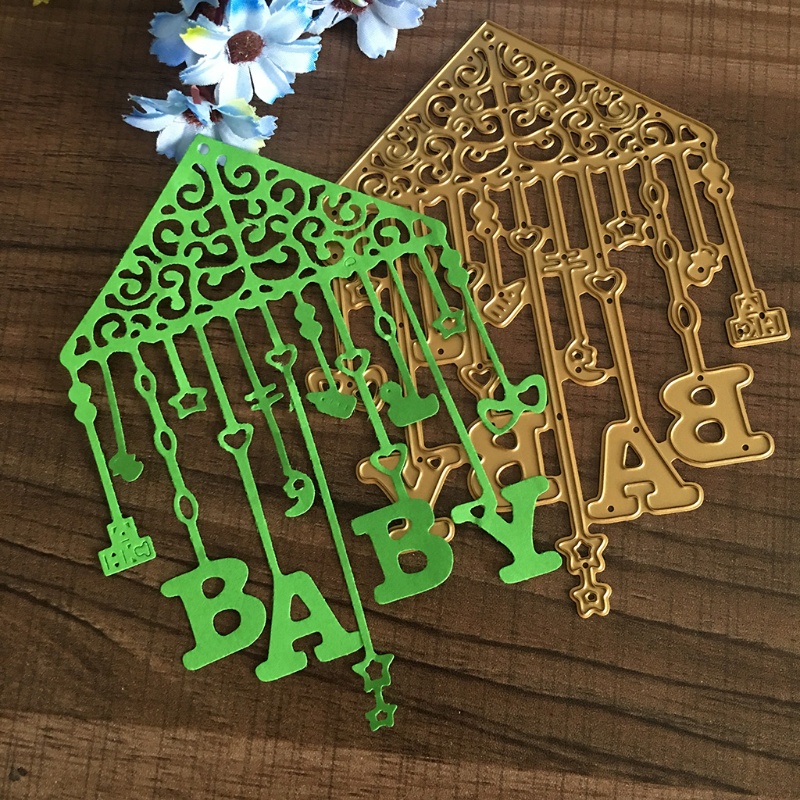 Khuôn Cắt Giấy Kim Loại Hình Em Bé Xinh Xắn