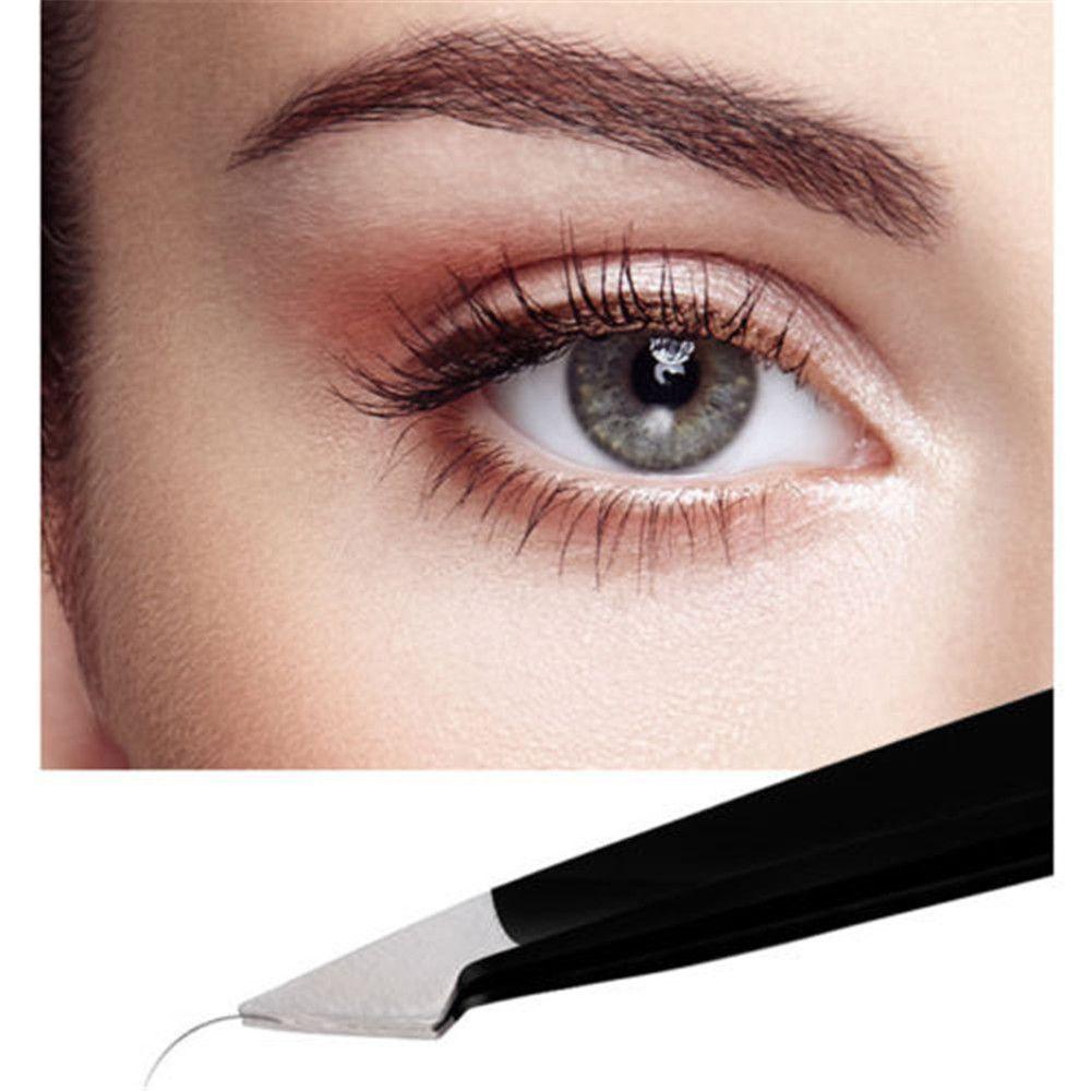 XIANTIN Set 4 Nhíp Đầu Nhọn / Nghiêng / Đầu Phẳng / Kẹp Lông Mi Giả Trang Điểm Làm Đẹp