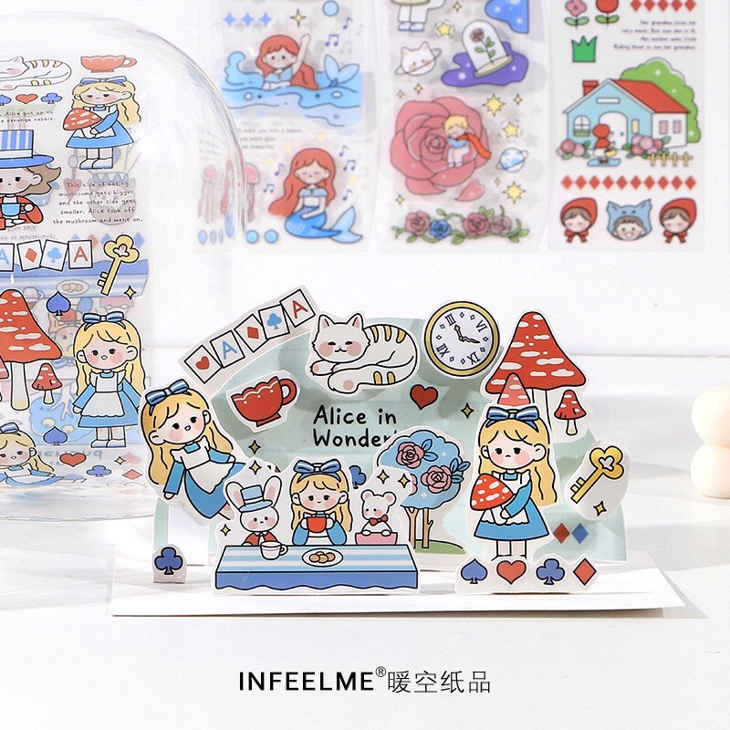 Sticker cổ tích trang trí sổ 【Ver 2】