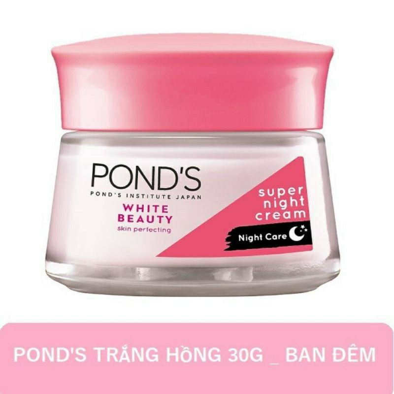 Kem Dưỡng Da Pond's Trắng Hồng Tinh Khiết Ban Đêm 30g