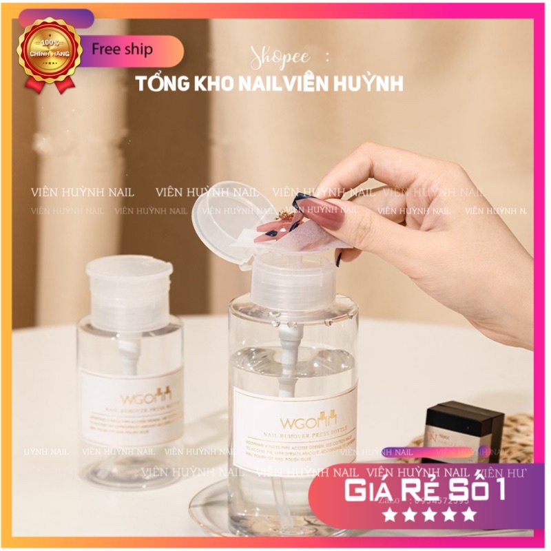 Bình đựng axiton , bình nhún opi đựng nước lau gel