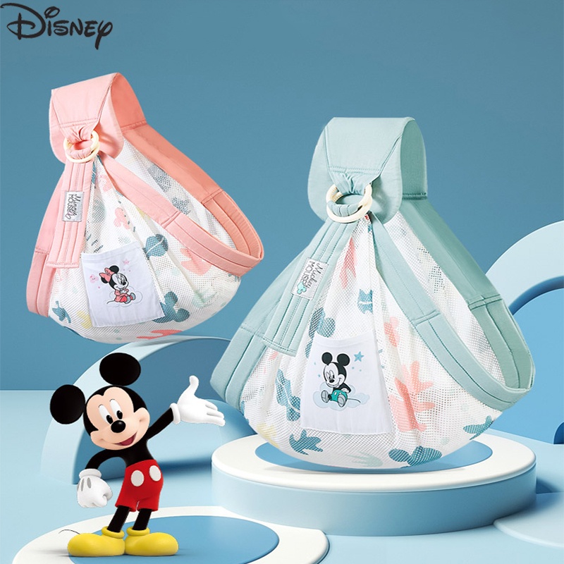 Khăn Địu Em Bé Bằng Cotton Có Thể Điều Chỉnh Kích Thước Họa Tiết Disney