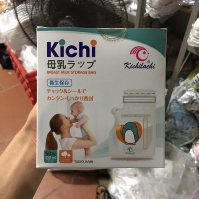 Túi trữ sữa kichi hộp 50 túi 250ml