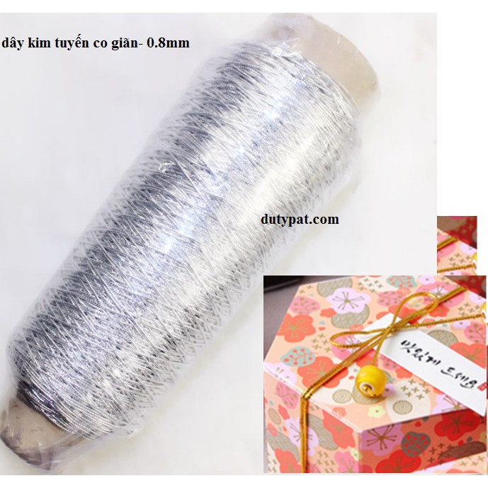Dây kim tuyến co giãn 0.8mm cuộn 300met