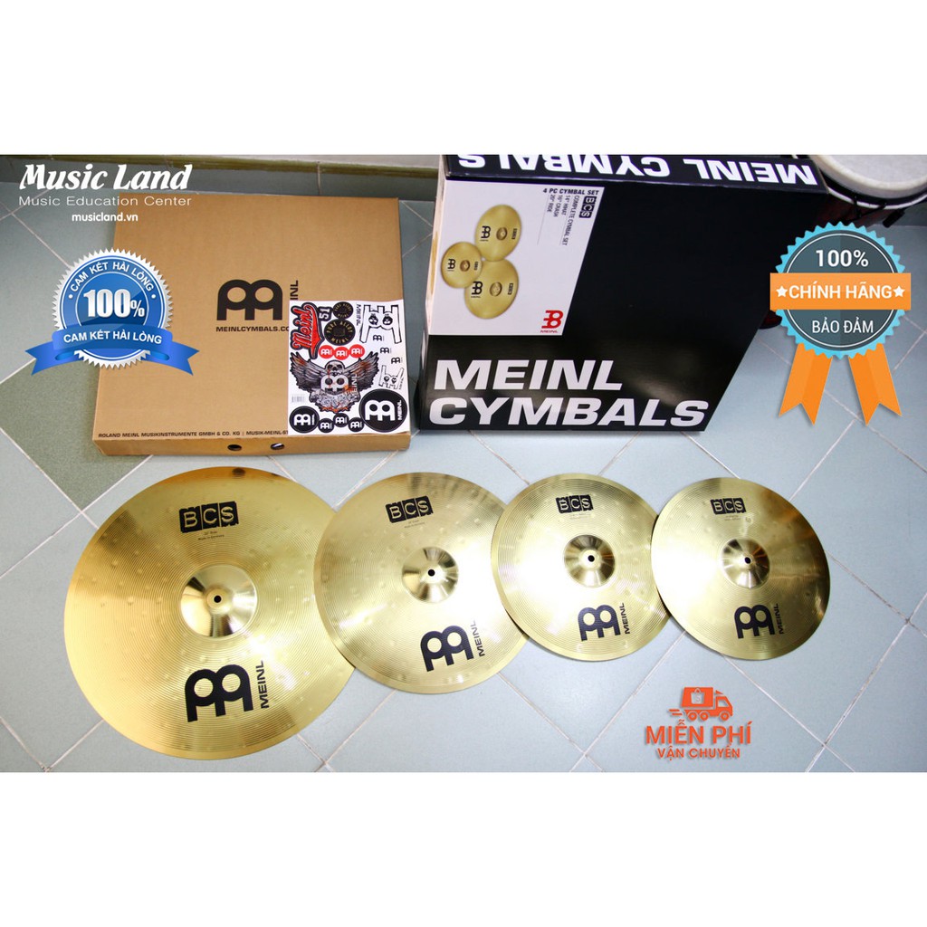Bộ Cymbal BCS trống Jazz hãng Meinl - Meinl BCS Complete Cymbal Set – BCS-141620