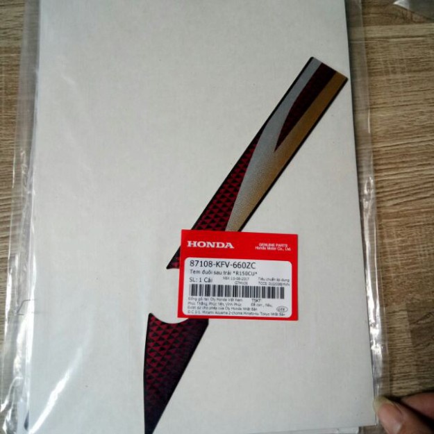 Tem Xe Dream Việt Kiểu Đời Zoăng Xanh ( trước năm 2010 ) Tem Caro dán xe supper dream hàng xịn Honda 100%