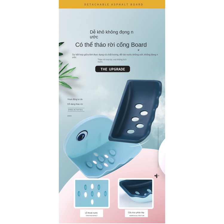 Khay Đựng Xà Phòng Gắn Tường Hình Cá Voi Dễ Thương Ttm003