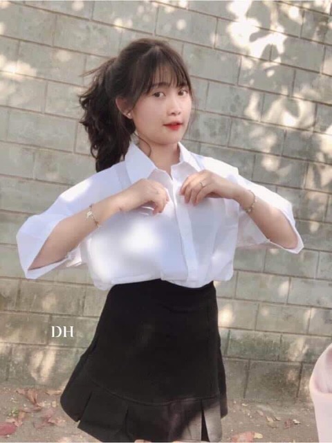Áo sơ mi tay lỡ DH12