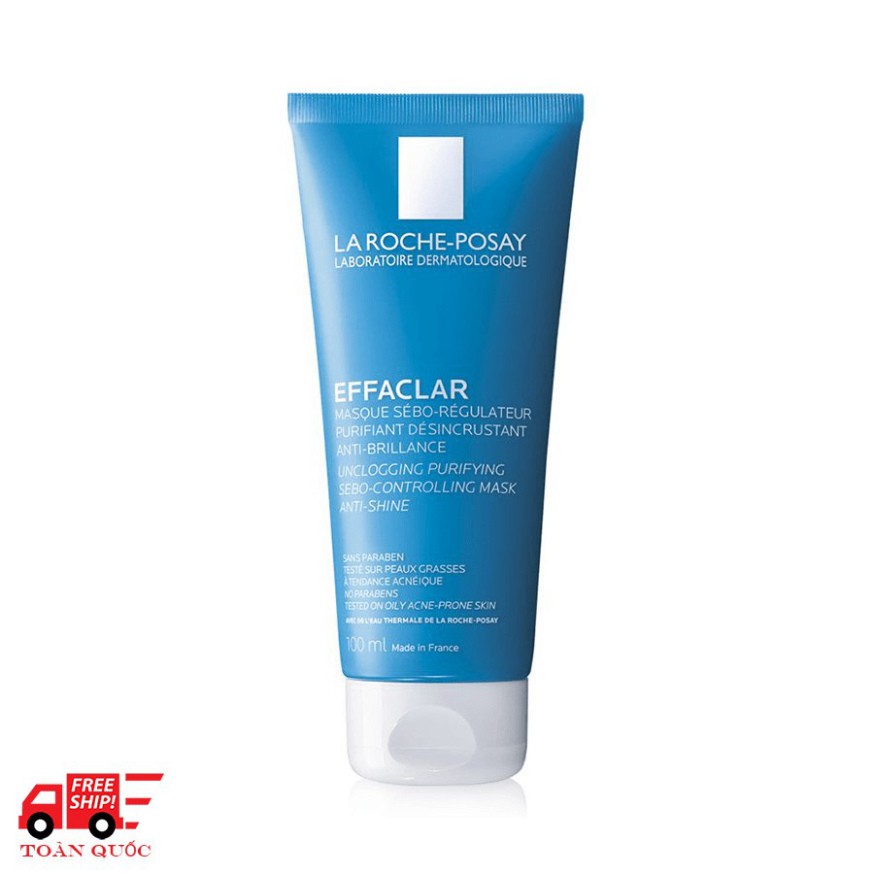 [CHÍNH HÃNG] La Roche Posay Mặt Nạ Bùn Effaclar Sebo Controlling Mask 100ml tặng bông tẩy trang