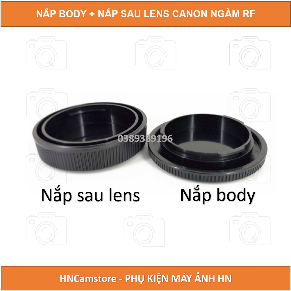 BỘ NẮP BODY VÀ NẮP SAU LENS DÙNG CHO MÁY ẢNH CANON MIRRORLESS RF