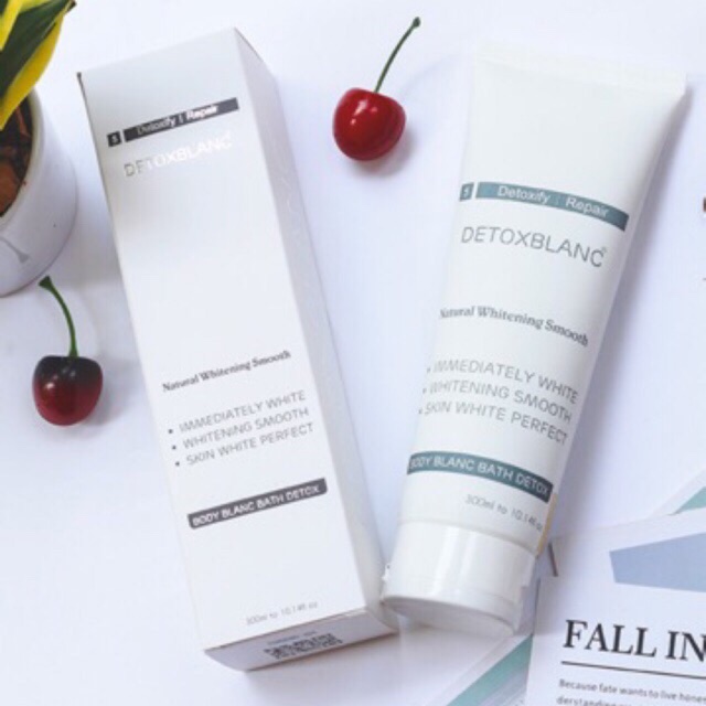 Sữa tắm thải độc trắng da detox blanc body blanc bath detox