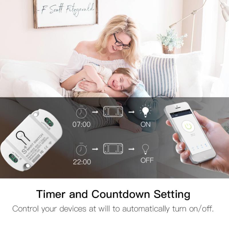 Mobile Phone APP Wireless Remote Remote Control Timing Can Voice Control Wifi Timing Switch Wifi Smart on-off Device