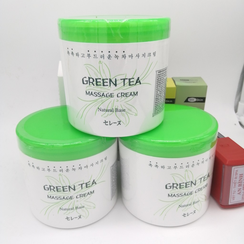 (Q1-HCM) Kem Massage Trà Xanh - Green Tea Massage Cream - An Bình Cam Kết Chính Hãng