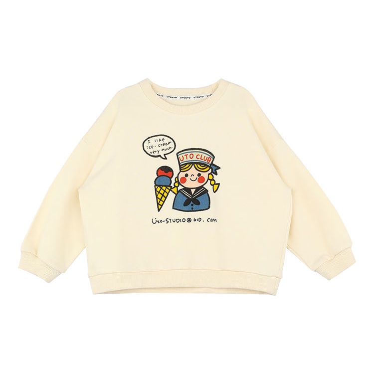 Hàng Mới Về Áo Sweater Cổ Tròn Phong Cách Nhật Bản Thời Trang Xuân Thu 2022 Cho Bé Gái
