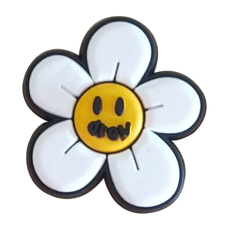 Ghim Cài Hình Hoạt Hình Logo Jbitz Cho Giày Crocs Thương Hiệu Jibits Charm Drew Flower Croc Jibbits