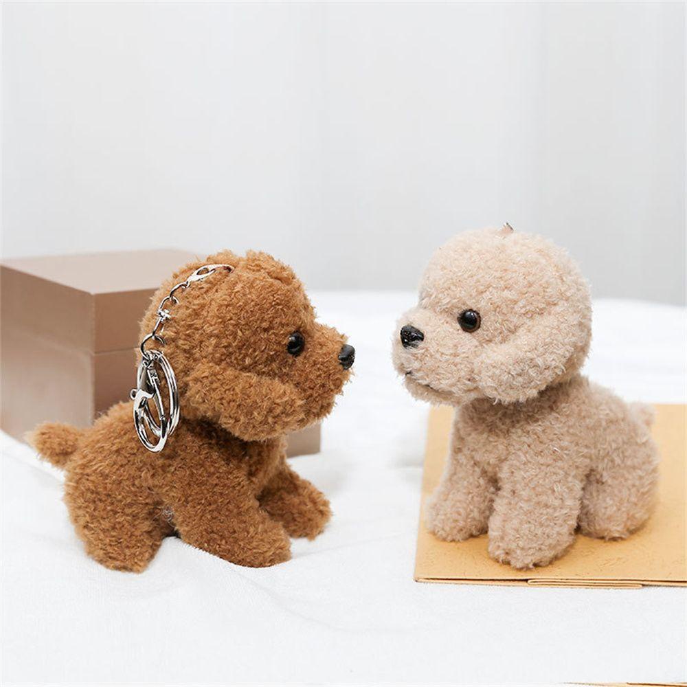 LANFY Móc Khóa Hình Chú Chó Nhồi Bông 12cm Dễ Thương