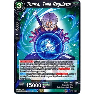 Thẻ bài Dragonball - TCG - Trunks, Time Regulator / BT7-103'