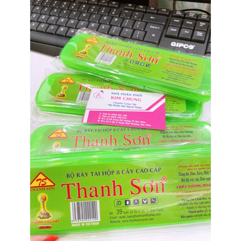 Bộ Dụng Cụ Lấy Ráy Tai Hộp Nhựa Cao Cấp Thanh Sơn 8 món