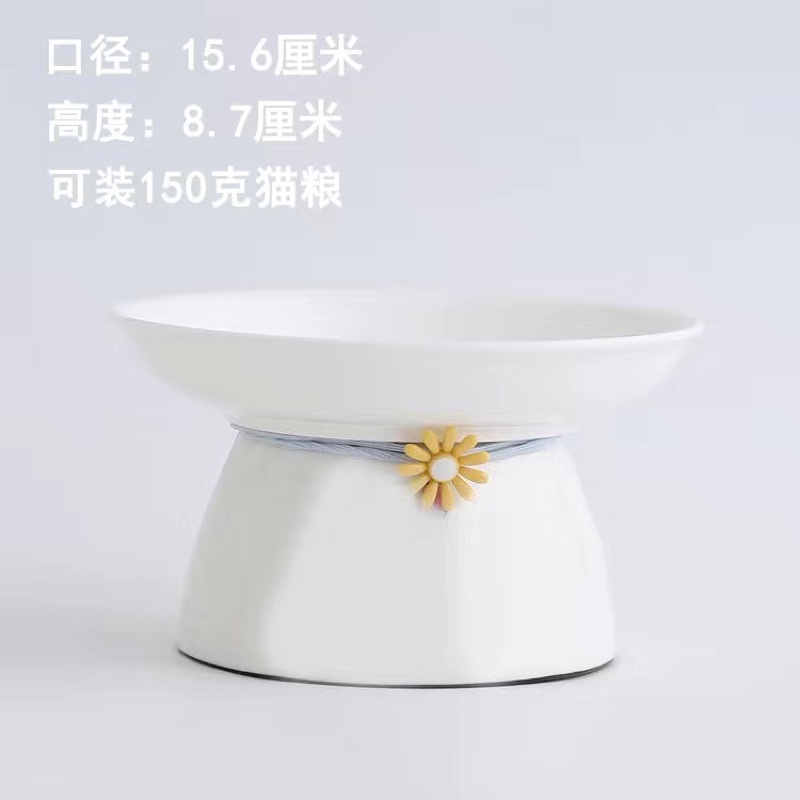 Bát ăn sứ chống gù cao cấp cho chó mèo