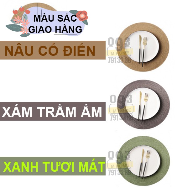 Khăn Lót Chén Dĩa Tròn 38x38 cm