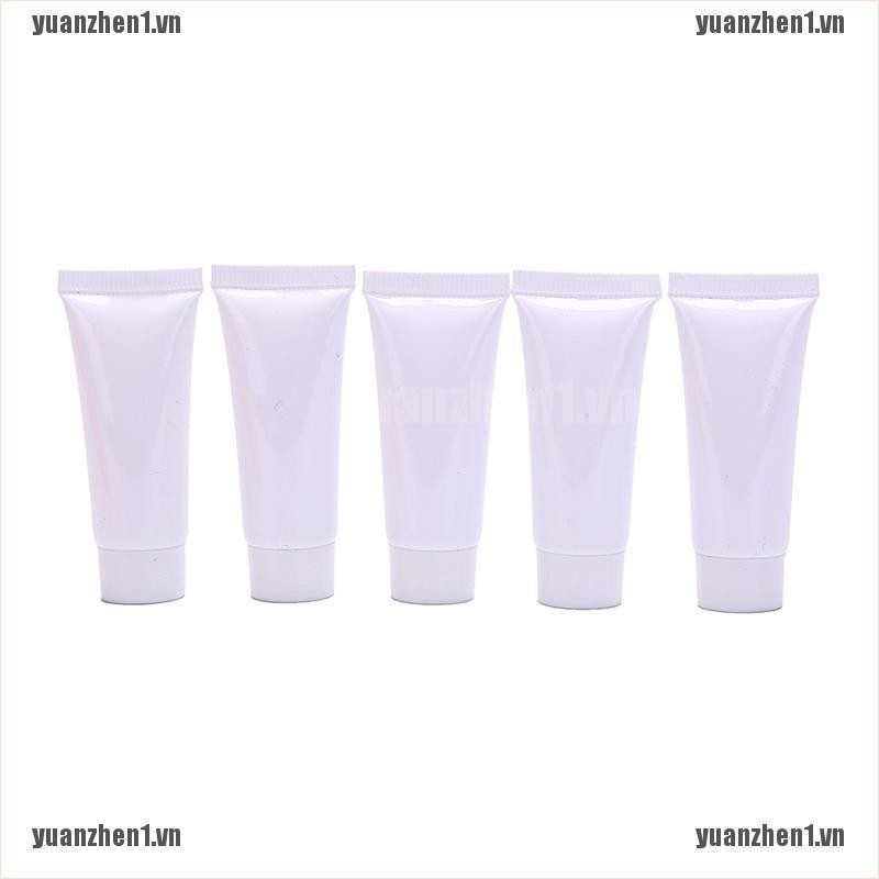 [YUANZHEN1] Bộ 5 Ống Nhựa Rỗng Mềm 5ml Đựng Mỹ Phẩm