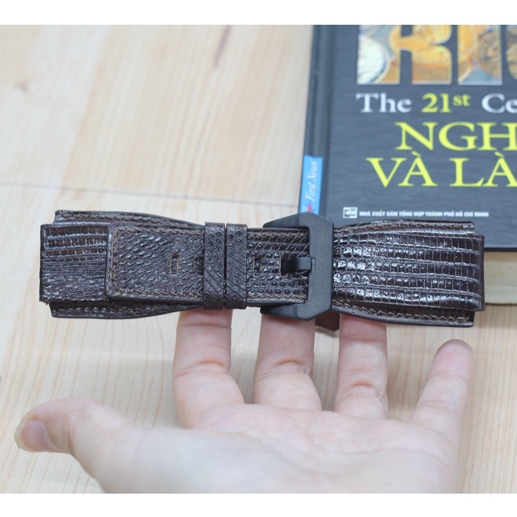 DA KỲ ĐÀ, Dây Đồng Hồ, Dây Đồng Hồ Da Thật Cao Cấp Phù Hợp Với Dòng BELL&amp;ROSS Size 24/24mm, Bảo Hành 6 Tháng