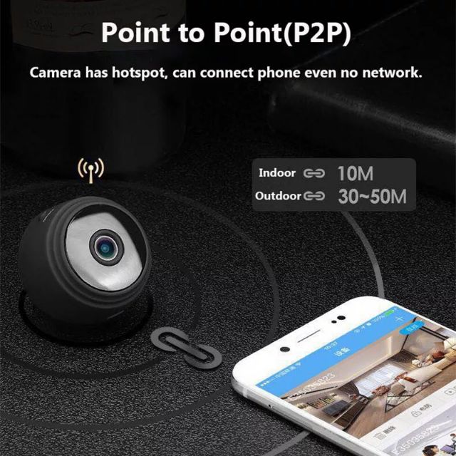Camera mini wifi ip A9 Full HD 1080P - đèn hồng ngoại | BigBuy360 - bigbuy360.vn
