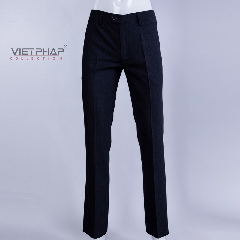 Quần Tây Âu Nam Không Ly Cao Cấp 9858 Việt Pháp. Chất liệu Polyester &amp; Visco Chống Nhăn, Độ Bền Cao &amp; Thoáng