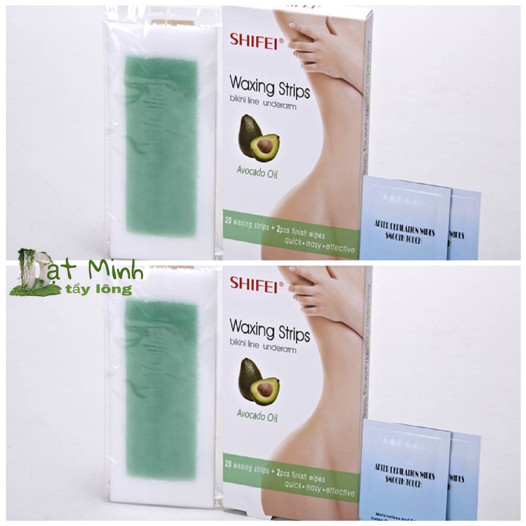 Combo 2 Hộp Sáp Wax Miếng Tẩy Lông SHIFEI BIKINI LINE UNDERARM, tẩy lông triệt lông vùng kín, bikini, chân tay nách mép.