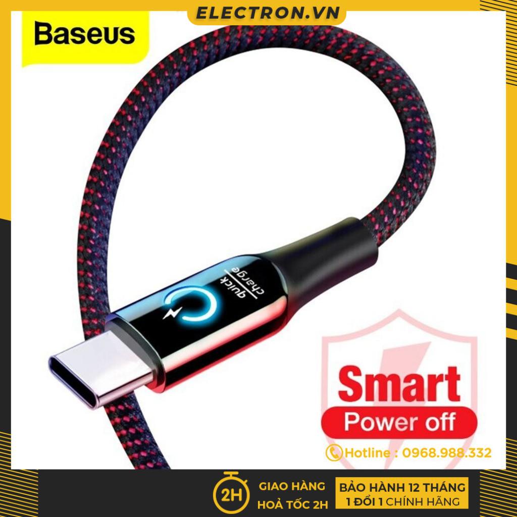 Cáp sạc tự ngắt thông minh/Type C Baseus C Shape Light