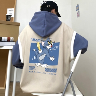 Áo hoodie form rộng thiết kế giả 2 lớp hợp thời trang trẻ trung cho nam nữ