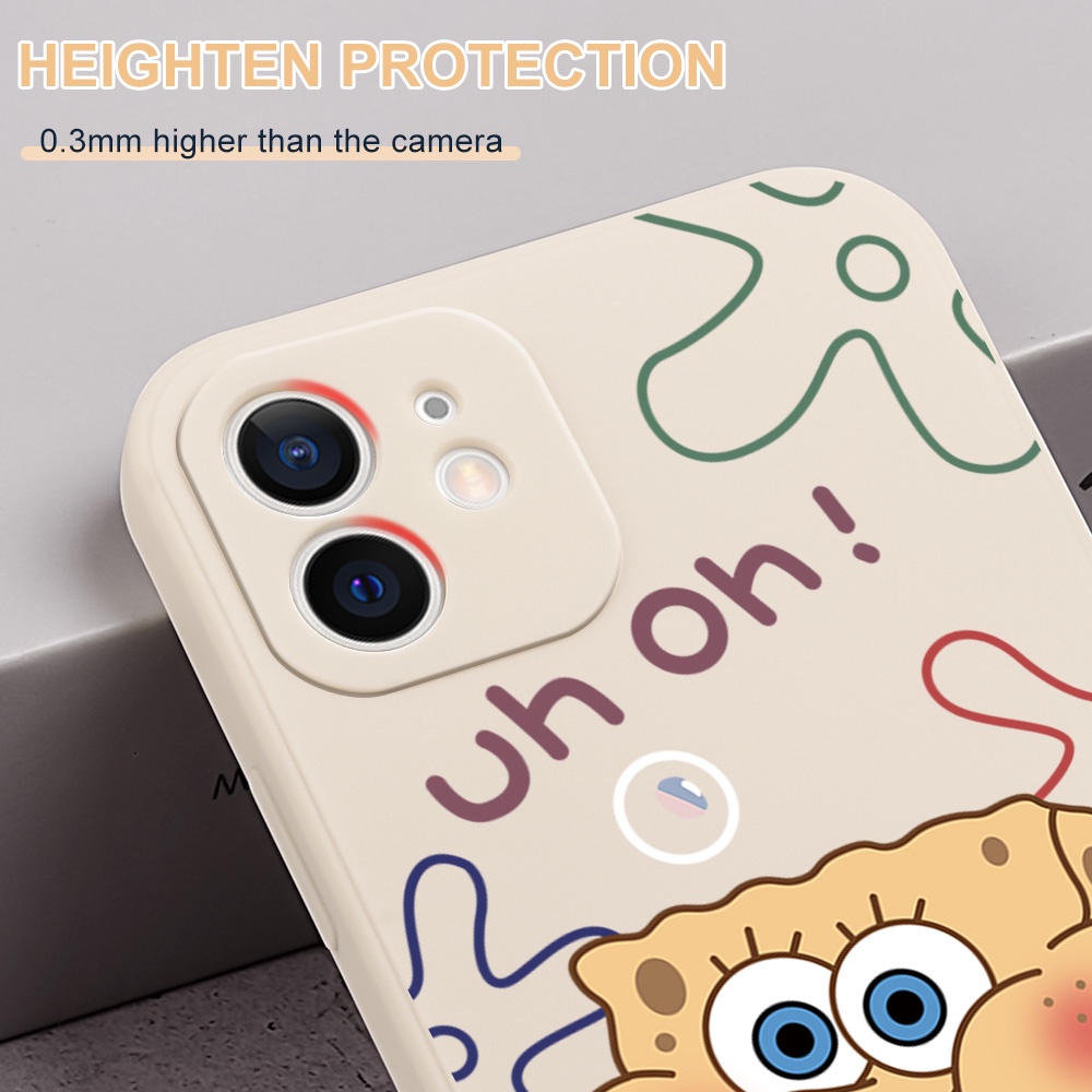 Ốp Điện Thoại Chống Rơi Hình SpongeBob Cho Samsung Galaxy A7 2018 A50 A30S A50S A30 A20 M10S A10S M01S